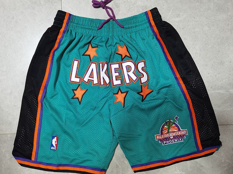 2025 Men NBA All star Shorts Green style 2->more jerseys->NBA Jersey